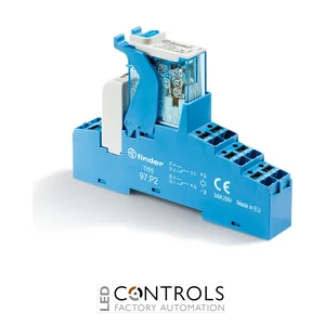 4C.P2.8.110.0060SPA Finder 2 CO Contacts 110V AC Modular Interface Relay with Green LED + varistor Indication