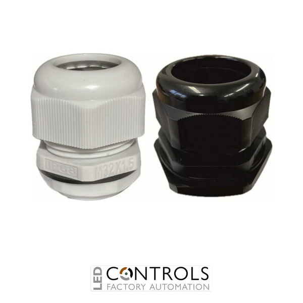 DTGPG7BLK Partex nylon cable gland, PG7, BLACK, cable Ø 3.5 to 6mm, pack 10