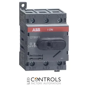 ABB ot80f3 isolator 80 amp load break switch 3 pole