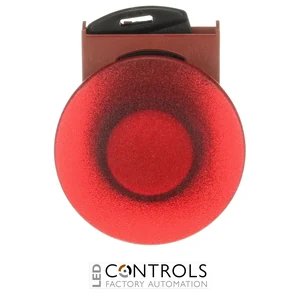 1SFA184551R9101 ABB P9MEM4RL Red 40 mm Illuminated Momentary Mushroom Pushbutton - image 2