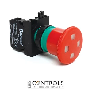 EMAS CP200EP EMAS CP EMER. PUSH BUTTON 1NC 40 MM WITH WINDOW PULL TO RELEASE