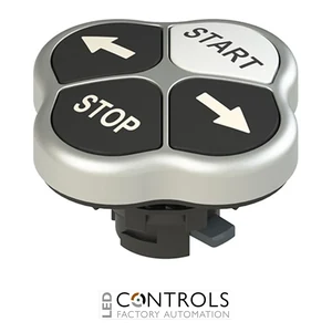 E2 1PQFA9QAAC Pizzato Quadruple pushbutton
