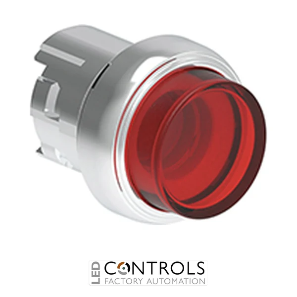 LOVATO LPSQL204 ILL.RED FLUSH EXT.P-P MET. BUTTON