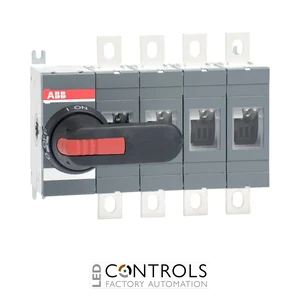 1SCA022719R1810 ABB OT400E04P 4 Pole 400A Switch Disconnector Isolator IP65 Base Mounted