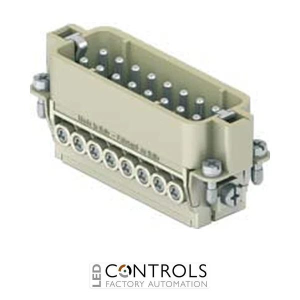 CDAM16X Ilme Male insert 16 pole and earth 16 amp screw