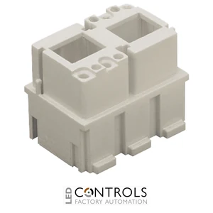 CX 02 JF ILME Housing for 2 RJ45 female connectors