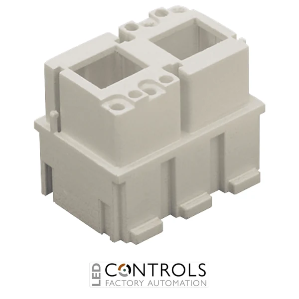 CX 02 JF ILME Housing for 2 RJ45 female connectors