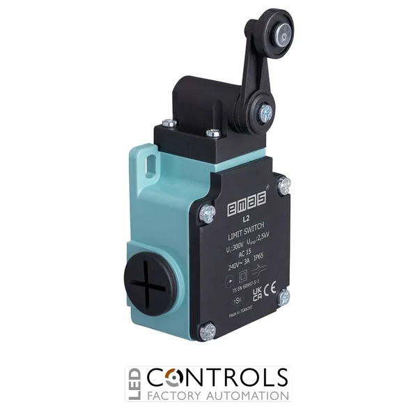 EMAS L2K13MEP121 EMAS L2 SERIES LIMIT SW. SNAP ACTION 1NC+1NO-PL. ROLLER
