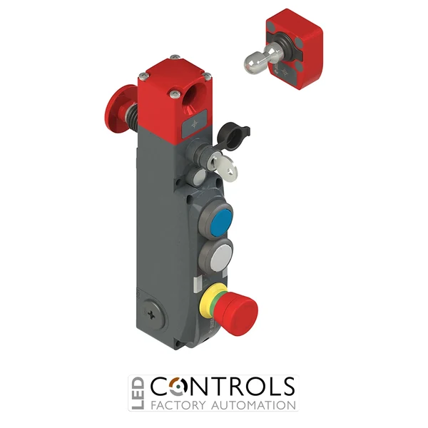 NG 2D6D411Z-F31 Pizzato NG series safety switch with lock and integrated control devices, with actuator