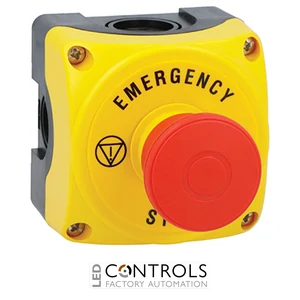 LPZP1B5608 - YLW CTRL ST+40MM PUSH/PULL+1NC+EMERG STP