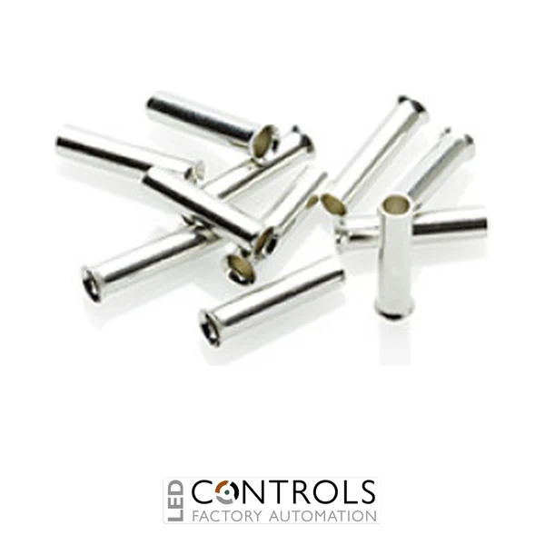 UCEF2512 Partex uninsulated cord end ferrule, 2.5mm², 12mm barrel