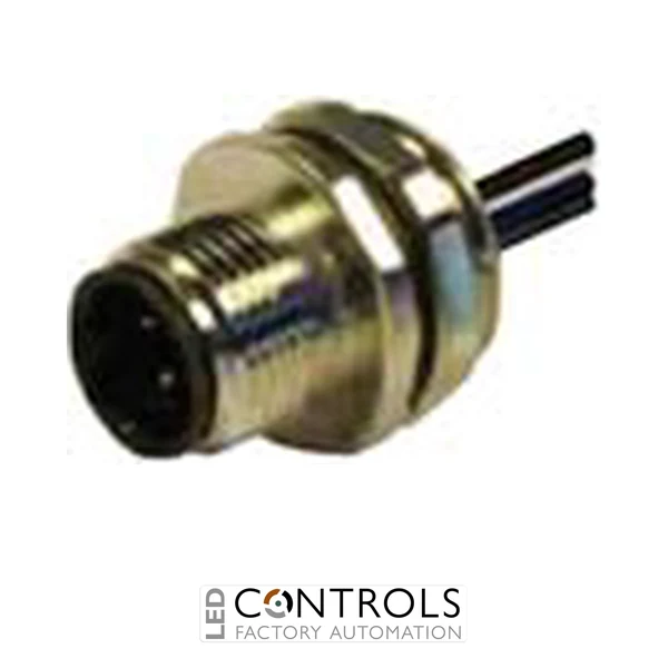 M12M174010200 IMO M12 Male Plug 4 Pole, with 200mm Flying Lead