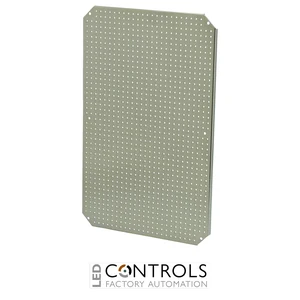 8120925 Fibox MPMP ARCA 6040 Mounting plate multiperforated (550x350x2 mm - ⌀3.6 mm) Galvanized steel, for size 600x400x210