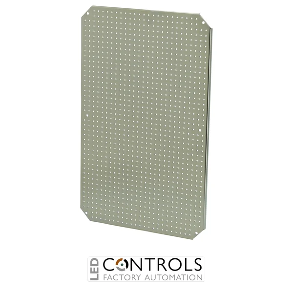 8120925 Fibox MPMP ARCA 6040 Mounting plate multiperforated (550x350x2 mm - ⌀3.6 mm) Galvanized steel, for size 600x400x210