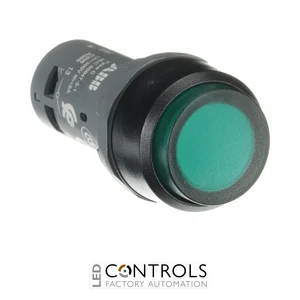 1SFA619102R1212 ABB CP3-12G-10 Compact Illuminated Momentary Green Pushbutton 110-130 V AC/DC 1NO - image 3