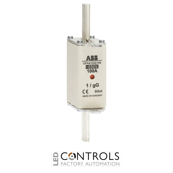 1SCA022700R9950 ABB 100 A gG NH1 DIN Fuse 690 V