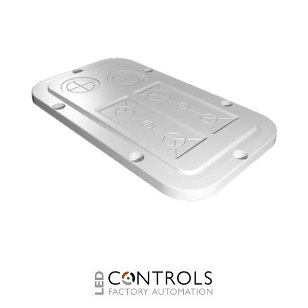 SZ2561.200 SZ Plastic gland plates, Size 1 with knockouts, for AX, WD: 256x149 mm