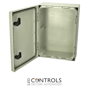 8120017N Fibox ARCA 705030 No MP Cabinet, Polycarbonate Grey cover, 2-point locking, hinges on the long side