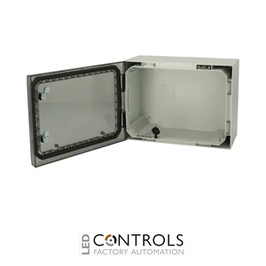 8121023N Fibox ARCA 304021T No MP Cabinet, Polycarbonate Transparent cover, 2-point locking, hinges on the short side, without mountingplate