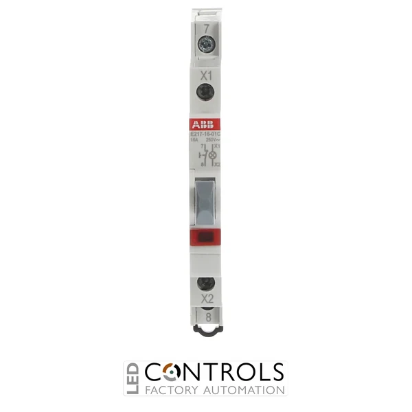 2CCA703251R0001 ABB E217-16-01C Illuminated Pushbutton 1NC Red LED 16 A