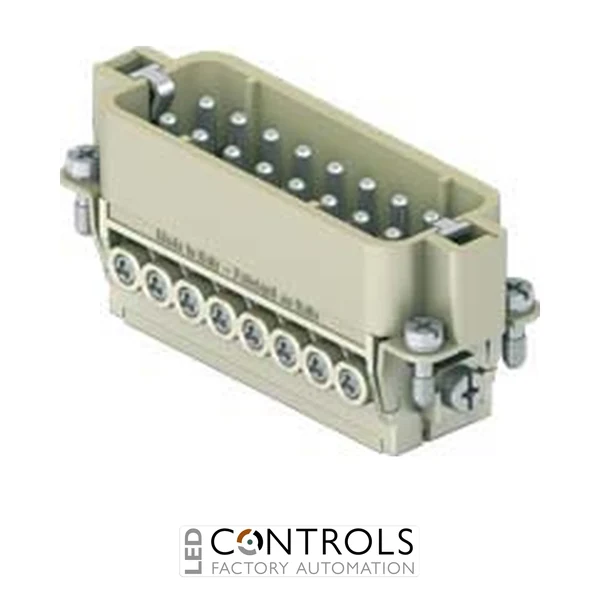 CDAM16 Ilme Male insert 16 pole and earth 16 amp screw Size 66.16
