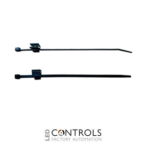 ECT200UVB Partex Edge Clip cable ties -, 200 x 4.8mm, Black, pack 100