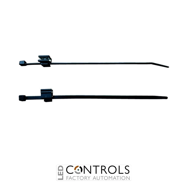 ECT200UVB Partex Edge Clip cable ties -, 200 x 4.8mm, Black, pack 100