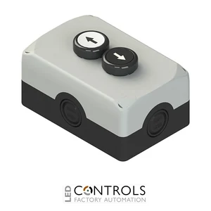 ES AC32012 Pizzato Complete unit with enclosure, 2 flush pushbuttons and contacts