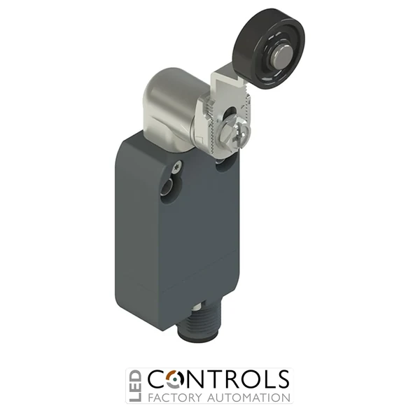 NF B022KH-SMK Pizzato Modular prewired switch with adjustable shaped metal revolving lever diam. 20 roller