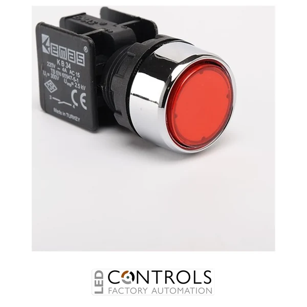 EMAS KB34DK EMAS KB PUSH BUTTON 1NO RED