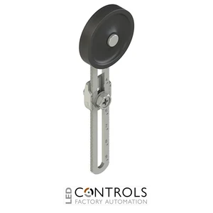 VN A00KP-R25 Pizzato Adjustable length straight metal revolving lever with technopolymer roller ? 35 mm