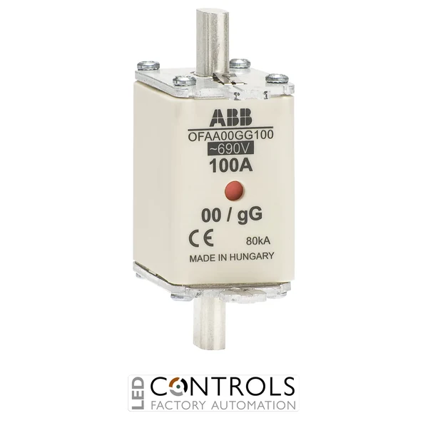 1SCA022724R0610 ABB 125 A 690 V DIN 00 HRC Fuse Link with Dual Indication