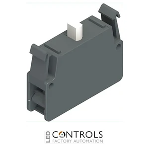 E2 CP10L2S0 Pizzato Contact block with solder connection, panel fixing, slow action 1NO early make