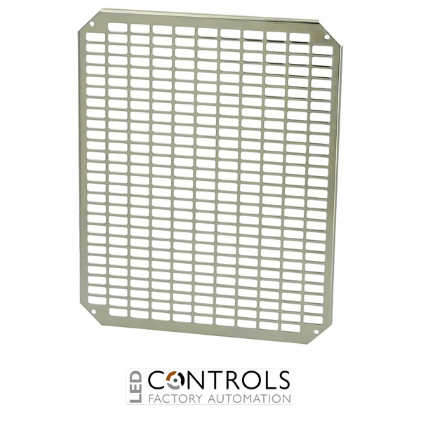 8120755 Fibox MPP ARCA 5040 Mounting plate perforated (450x350x2 mm - 26x11 mm) Galvanized steel, for size 500x400x210