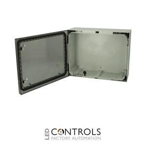 8121025N Fibox ARCA 405021T No MP Cabinet, Polycarbonate Transparent cover, 2-point locking, hinges on the short side, without mountingplate