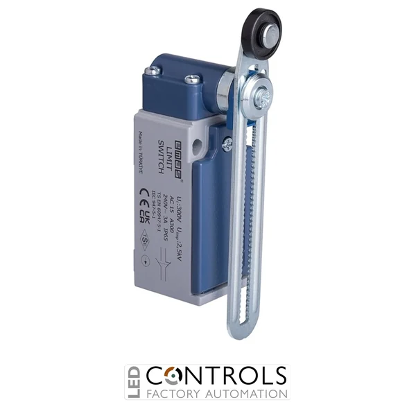 EMAS L51K13MEP123 EMAS L51 SERIES LIMIT SW. SNAP ACTION 1NC+1NO- LONG PLASTIC ROLLER