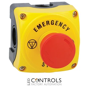 LPZP1B5600 - YLW CTRL STAT+40MM TURN+1NC+EMERGEN STP