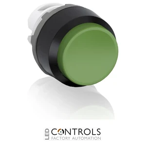 abb maintained green non-illuminated extended push button 22mm mp4-10g