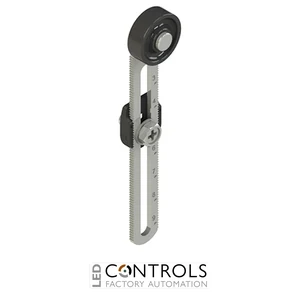 VN A00KP-V38 Pizzato Adjustable length straight metal revolving lever with technopolymer roller ? 20 mm, with external metallic parts in stainless steel