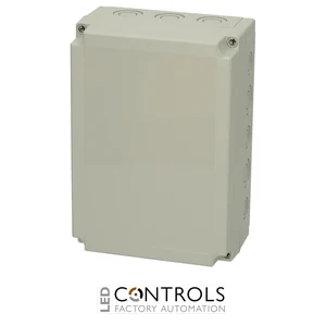 6016327 Fibox PCM 200/100 G Enclosure, Polycarbonate, metric knock-outs Grey cover