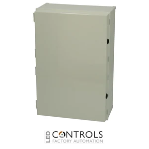 8113372 Fibox CAB PC 604022 G3B Cabinet, Polycarbonate, Grey door Locks on the long side
