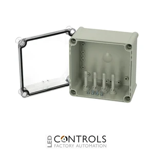 5330059 Fibox PC 1919 13 T Enclosure, Polycarbonate Transparent cover