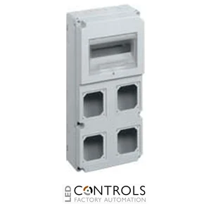 FM2451PI Ilme Box for 4 panel sockets (PI/PIF) and room for RCD