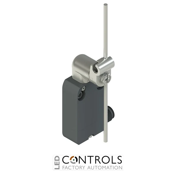 NF G112LE-DMK Pizzato Modular prewired switch with metal revolving lever with adjustable stainless steel rod  diam.3x125