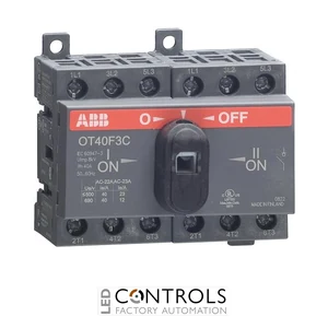 ABB ot40f3c 40amp 3 pole change-over switch