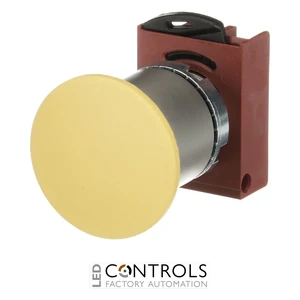 1SFA184063R9003 ABB P9MET4GN1 P9M 40 mm Yellow Maintained Pull-Release Mushroom Pushbutton - image 2