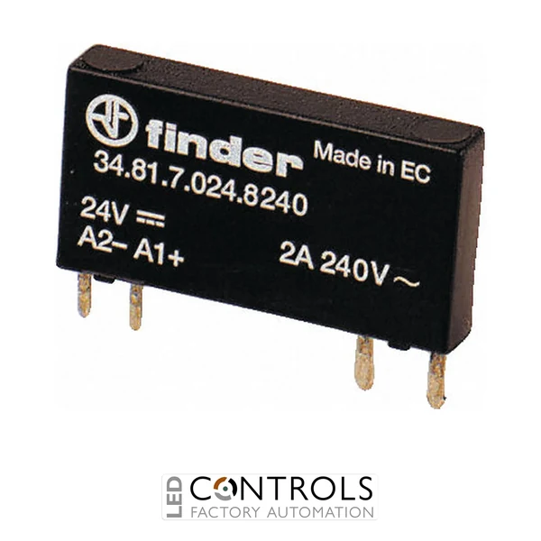 34.81.7.005.8240 Finder Solid State Relay 1NO 5 V DC 2A 240 VAC