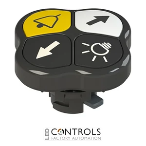 E2 1PQFA1QAAQ Pizzato Quadruple pushbutton