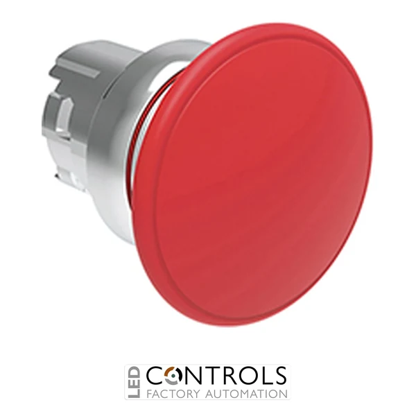 LOVATO LPSB6144 RED MUSHR-HEAD MET.BUTTON SPRING RET.