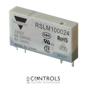 RSLM100024 - Relay 6A 250VAC/30VDC, 24VDC COIL, SPST
